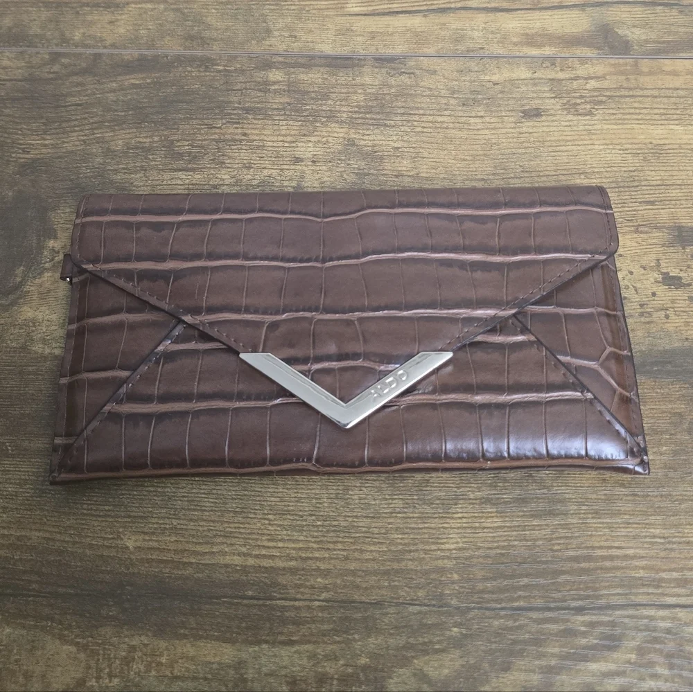 Aldo Brown Wallet Clutch